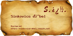 Sinkovics Ábel névjegykártya